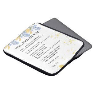 This I Promise You - Love Poem Poetry Laptop Sleeve