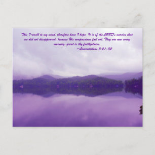 This I recall to my mind, therefore have I hope. I Postcard
