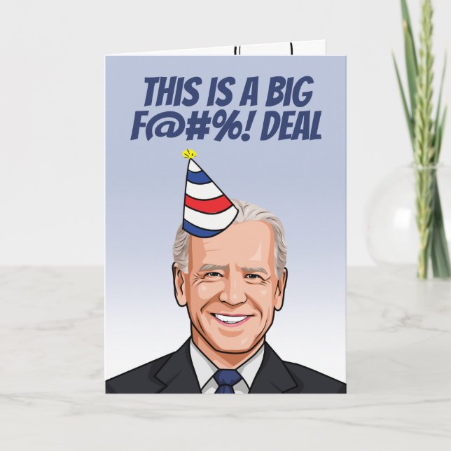 This is a Big Deal Birthday Card (Front)