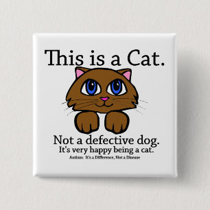 This is a Cat 15 Cm Square Badge