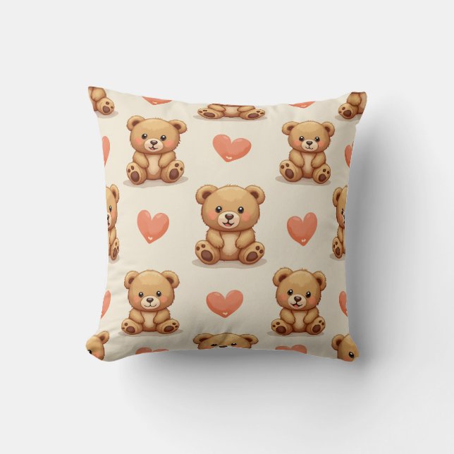 This is a cute bear shaped cushion. cushion (Front)