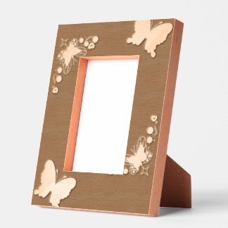 This is a photo frame design with a butterfly