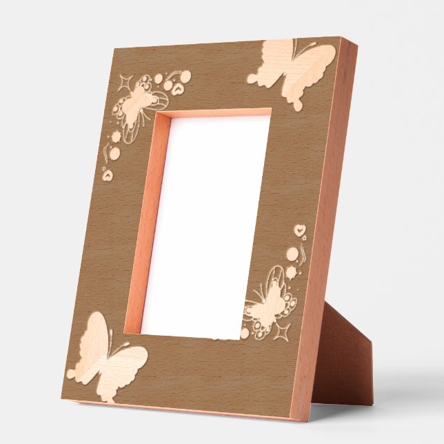 This is a photo frame design with a butterfly (Left)