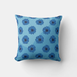 This is a pillow cushion for blue flower pattern.