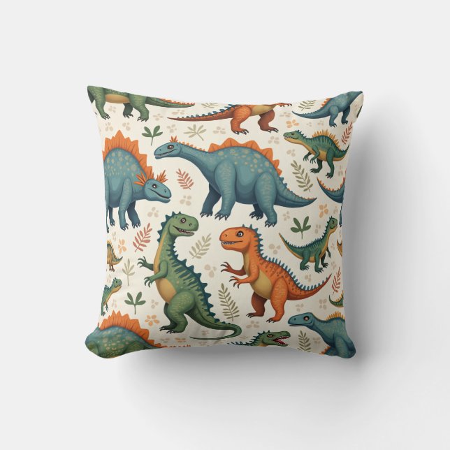 This is a pillow cushion for dinosaur. (Front)