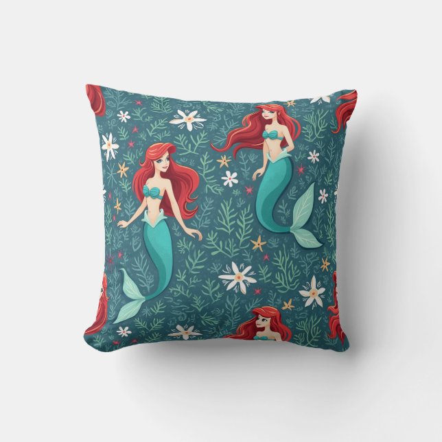 This is a pillow cushion for Little Mermaid. (Front)