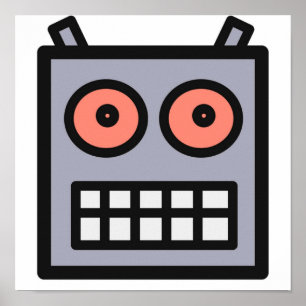 This Is A Robot Head Poster