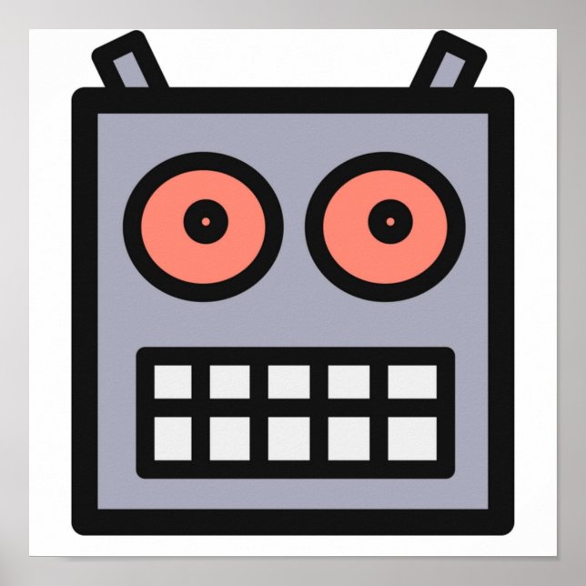 This Is A Robot Head Poster (Front)
