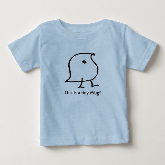 This is a Tiny Wug baby shirt (Front)