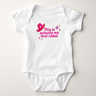 This Is Actually My First Rodeo Baby Bodysuit