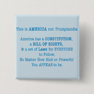 This is America 15 Cm Square Badge