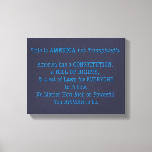 This is America Canvas Print (Front)