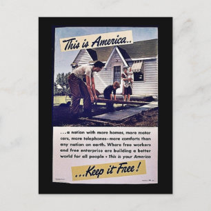 This Is America Keep It Free! Postcard