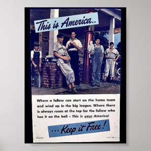 This Is America Keep It Free! Poster