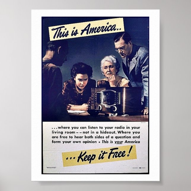 This Is America Keep It Free! Poster (Front)