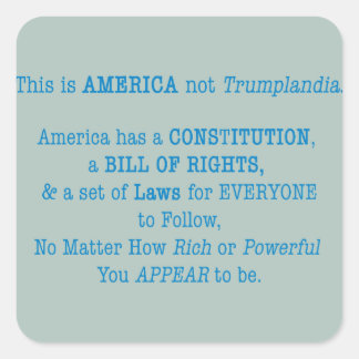 This is America Square Sticker