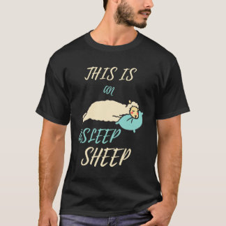 This Is An Asleep Sheep  Cute Sleeping  Sleep T-Shirt