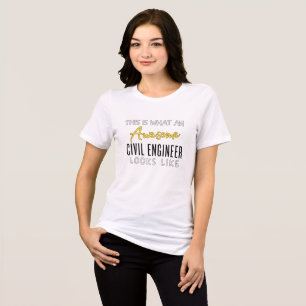 This is an Awesome Civil Engineer Loos Like Tri-Blend Shirt