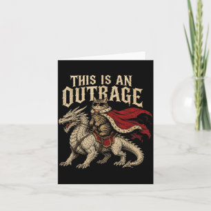 This Is An Outrage Funny Princess Cat Do Gold Card