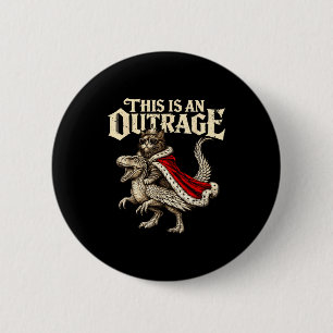 This is an outrage funny princess cat doughnut gol 6 cm round badge