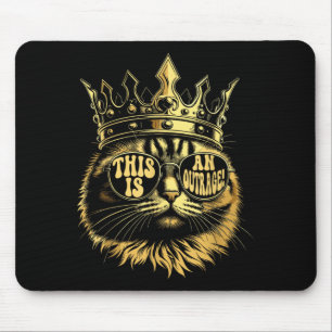 This is an Outrage Funny Princess Cat Doughnut Gol Mouse Mat