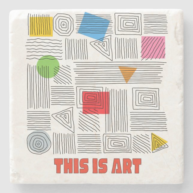 THIS IS ART STONE COASTER (Front)
