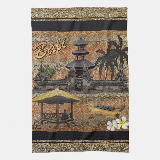 This is Bali Kitchen Towel (Vertical)