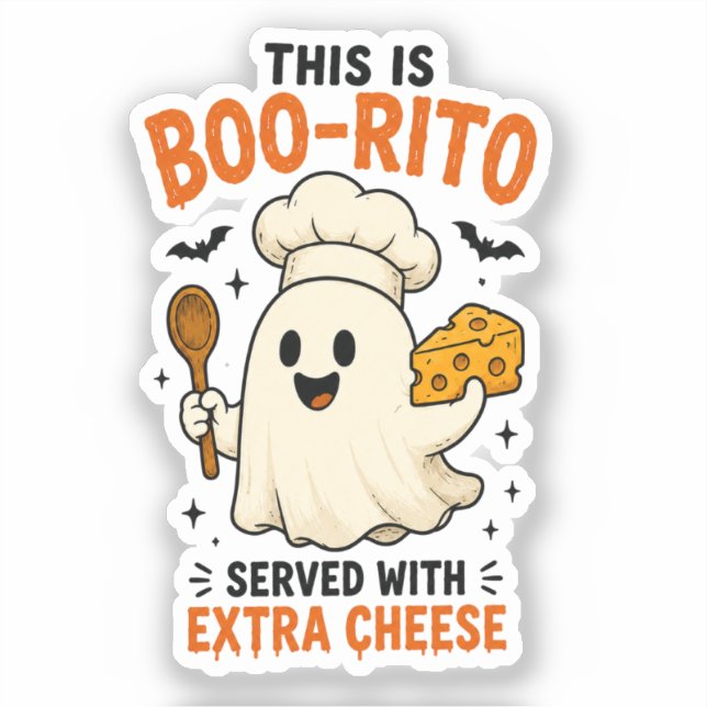 “This Is Boo-Rito Served with Extra Cheese” Design (Front)
