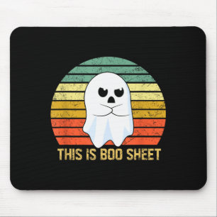 This Is Boo Sheet Bull Funny Halloween Ghost  Mouse Mat