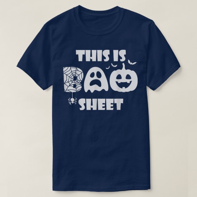 This Is Boo Sheet Cute Adorable Boo Happy Hallowee T-Shirt (Design Front)