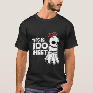 This Is Boo Sheet Disapproving Ghost Funny Hallowe T-Shirt