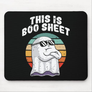 This Is Boo Sheet Fun Halloween Costume Ghost Pun Mouse Mat