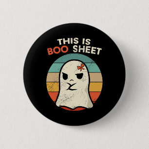 This Is Boo Sheet Fun Halloween Costumes Fun Hallo 6 Cm Round Badge