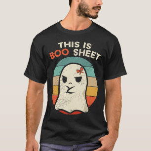 This Is Boo Sheet Fun Halloween Costumes Fun Hallo T-Shirt
