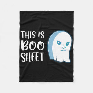 This Is Boo Sheet Fun Halloween Sayings Fleece Blanket