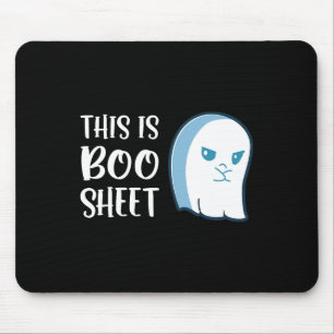 This Is Boo Sheet Fun Halloween Sayings Mouse Mat
