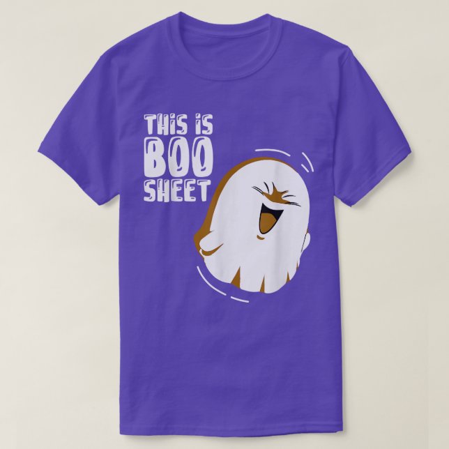This Is Boo Sheet Funny Halloween Ghost 6524 T-Shirt (Design Front)