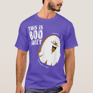 This Is Boo Sheet Funny Halloween Ghost 6524 T-Shirt