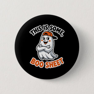 This Is Boo Sheet Ghost Groovy Halloween Costume 6 Cm Round Badge