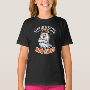 This Is Boo Sheet Ghost Groovy Halloween Costume T-Shirt