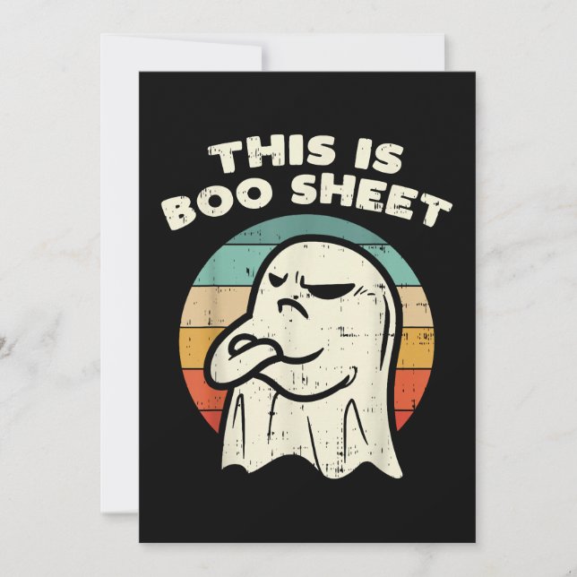 This Is Boo Sheet Ghost  Invitation (Front)