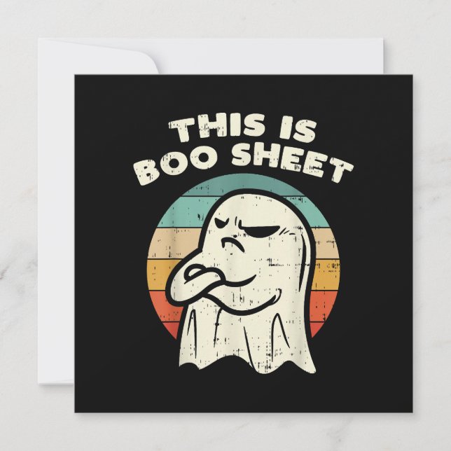This Is Boo Sheet Ghost  Invitation (Front)