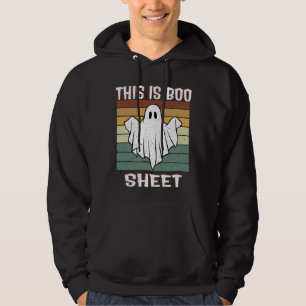 This Is Boo Sheet Ghost Retro Halloween Costume Hoodie