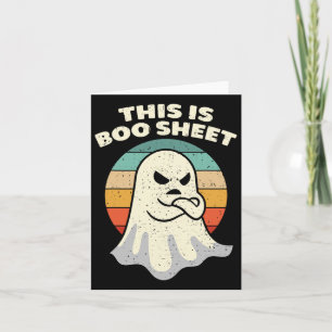 This Is Boo Sheet Ghost Retro Halloween Costume Me Card