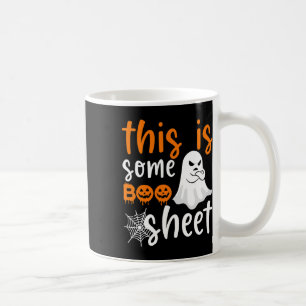 This Is Boo Sheet Ghost Retro Halloween Costume Me Coffee Mug