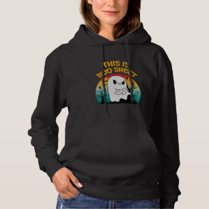 this is boo sheet ghost retro Halloween costume me Hoodie