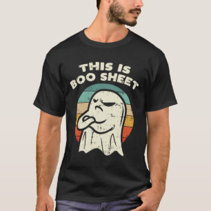 This Is Boo Sheet Ghost Retro Halloween Costume Me T-Shirt