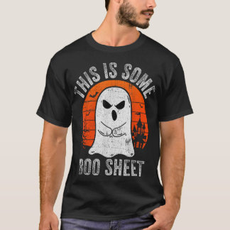 This Is Boo Sheet Ghost Retro Halloween Costume Me T-Shirt