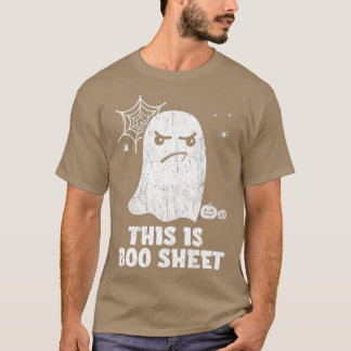 This Is Boo Sheet Ghost Retro Halloween Costume Me T-Shirt