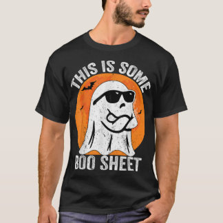 This Is Boo Sheet Ghost Retro Halloween Costume Me T-Shirt